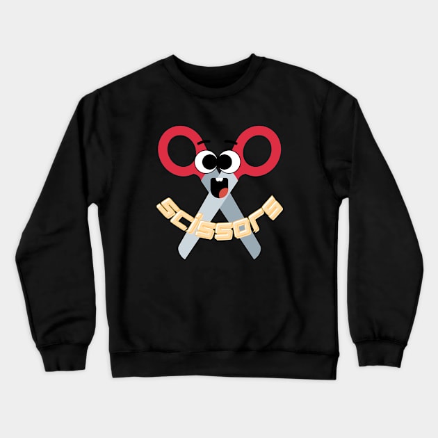 Rock/ Paper/ Scissors (Scissors) Crewneck Sweatshirt by ApexDesignsUnlimited